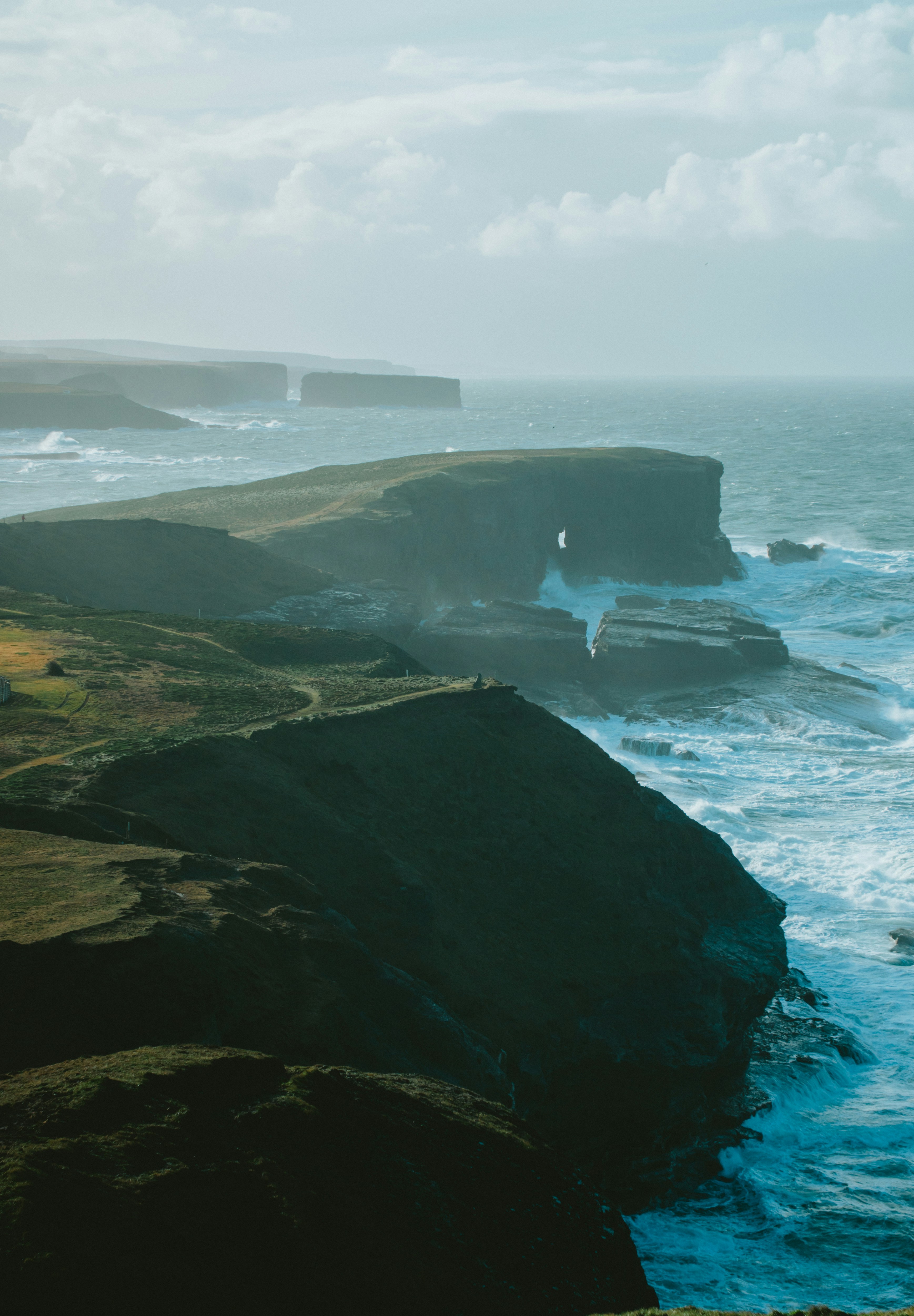 Riders on the Wild Atlantic Way coast of Ireland